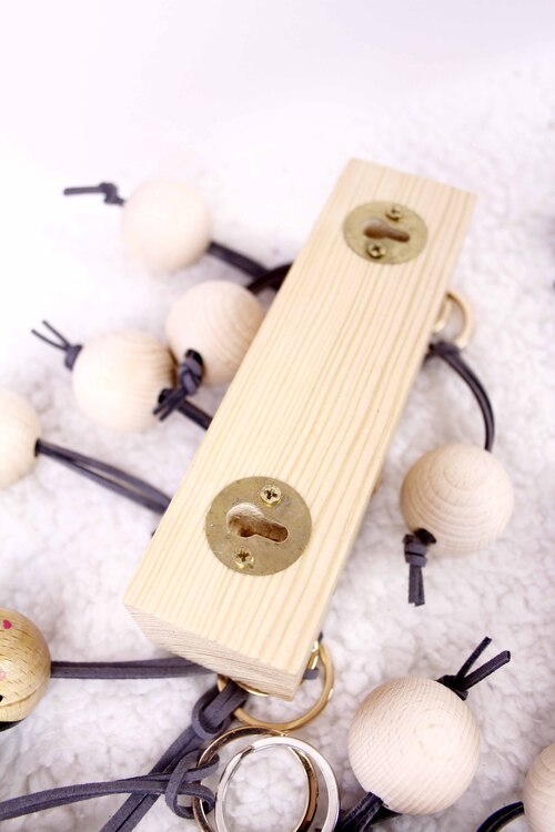 (image pour) Porte Clés Mural 4 Personnes Personnalisé